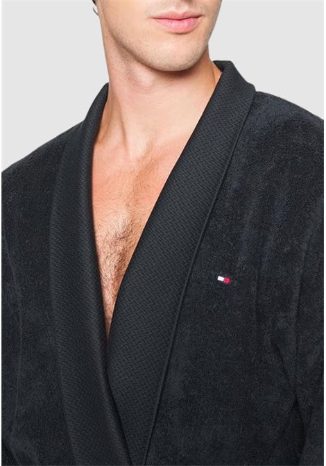 Accappatoio in spugna con collo a scialle TOMMY HILFIGER | UM0UM02991DW5