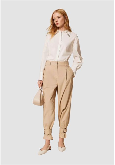 Pantaloni in popeline riciclato  Actitude Revive TWINSET | 261AP208C13191