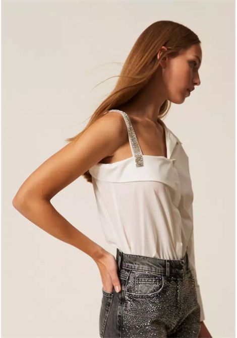 Camicia monospalla in popeline  Actitude TWINSET | 261AP212000526