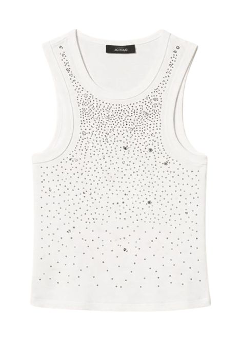 Top a costine con ricamo Actitude TWINSET | 261AP220100526