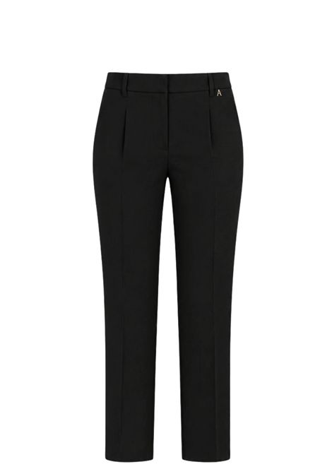 Pantaloni Cropped Twinset Actitude in Crêpe - Nero TWINSET | 261AP227500006