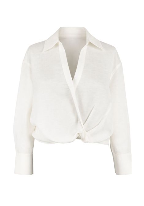 Camicia Actitude in misto lino e viscosa TWINSET | 261AP232512577