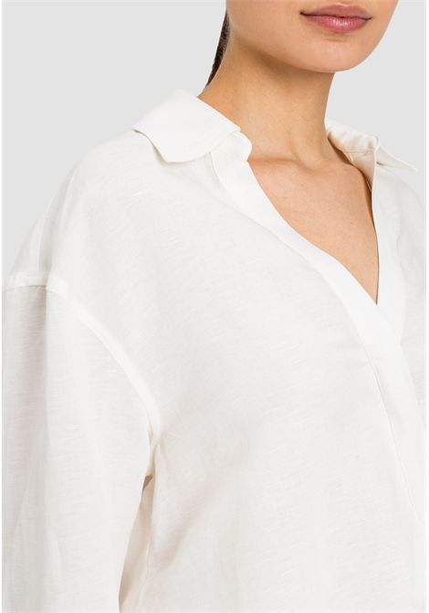 Camicia Actitude in misto lino e viscosa TWINSET | 261AP232512577