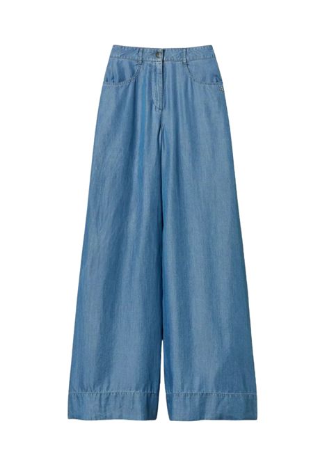 Pantaloni palazzo in denim TENCEL  Actitude TWINSET | 261AT205307283