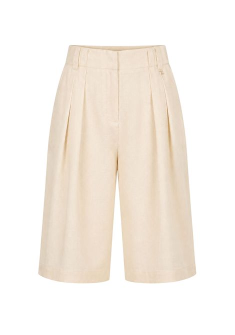 Bermuda Twinset da donna in lyocell - Beige TWINSET | 261AT213113461