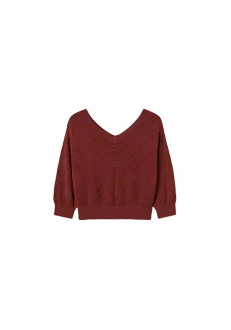 Actitude Maglia Chevron in Misto Viscosa con Lavorazione Punzonata TWINSET | 261AT304000260