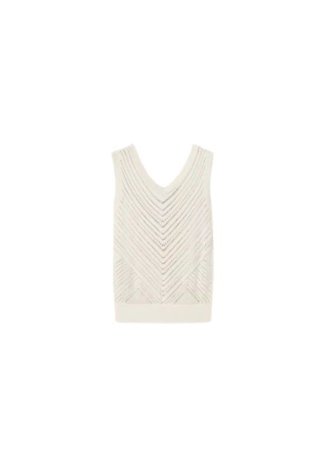 Actitude Top in Maglia Chevron in Misto Viscosa TWINSET | 261AT304100526
