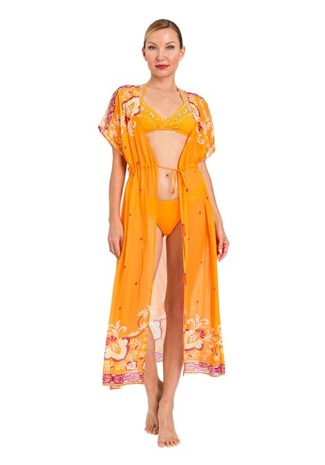 Twinset  Kimono lungo stampa paisley in viscosa TWINSET | 261LB2LCC13226