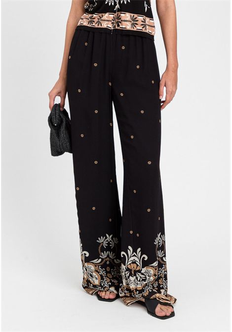 Twinset  Pantalone Palazzo Stampa Foulard TWINSET | 261LB2LDD13225