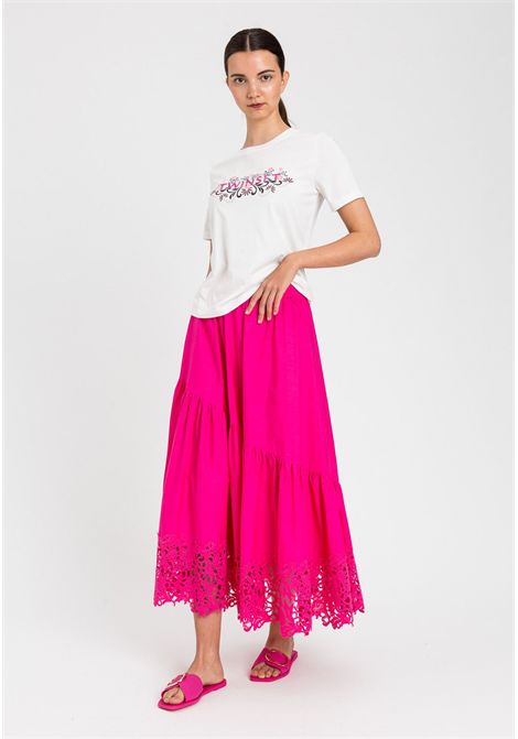 T-shirt con ricamo logo Twinset TWINSET | 261LB2NFF00526