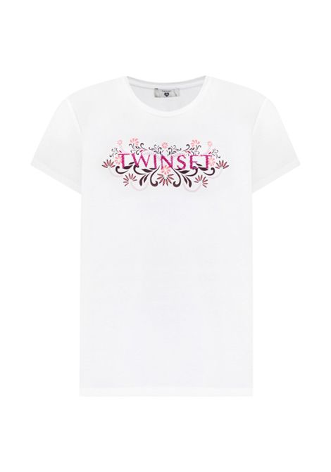 T-shirt con ricamo logo Twinset TWINSET | 261LB2NFF00526