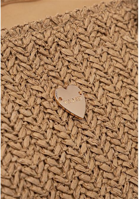 Borsa shopper in rafia con frange TWINSET | 261LB7BBB01193