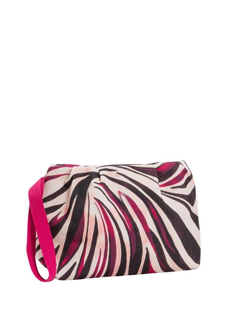 Pochette Zebra in Canvas di Cotone con Zip TWINSET | 261LB7BEE13213