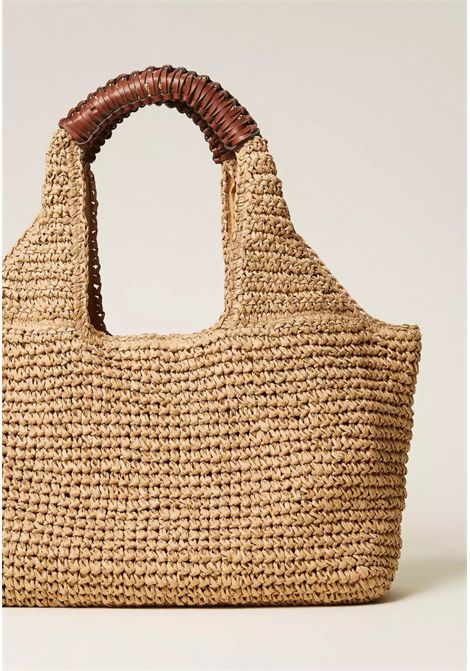 Borsa Hobo in Rafia Intrecciata TWINSET | 261LB7BKK00193