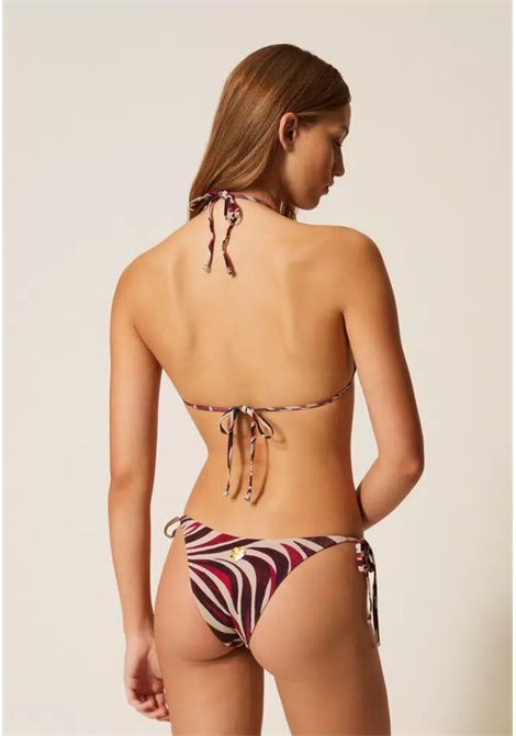 Bikini Twinset a stampa zebra in lurex TWINSET | 261LBMF22 + F7813213