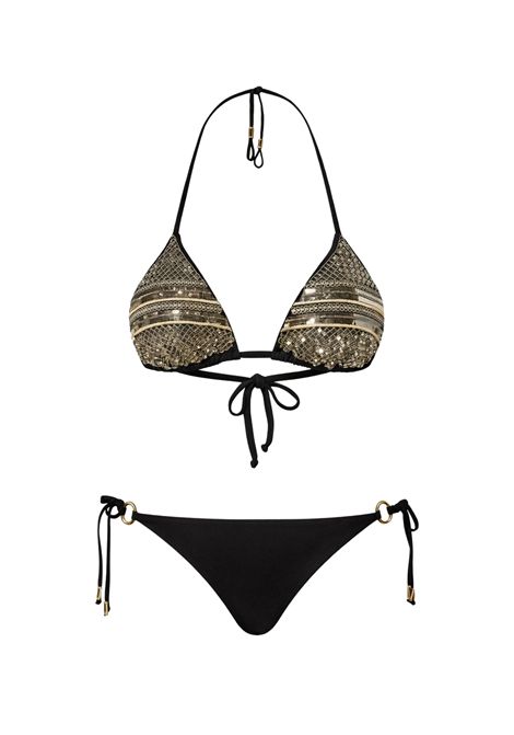 Bikini Triangolo con Ricamo Paillettes e Tanga con Laccetti TWINSET | 261LBMG22 + G8800006
