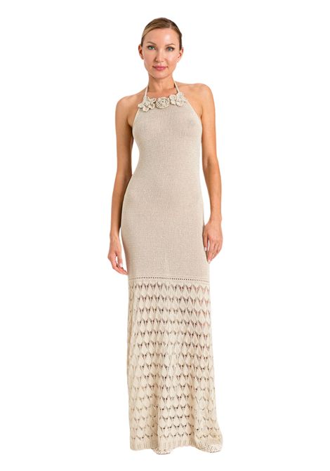 Abito lungo in maglia con dettaglio crochet TWINSET | 261LM3AAA00140