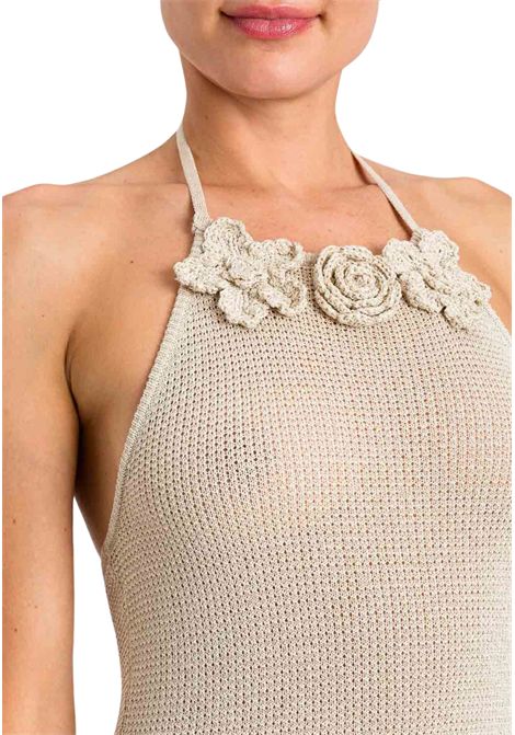 Abito lungo in maglia con dettaglio crochet TWINSET | 261LM3AAA00140