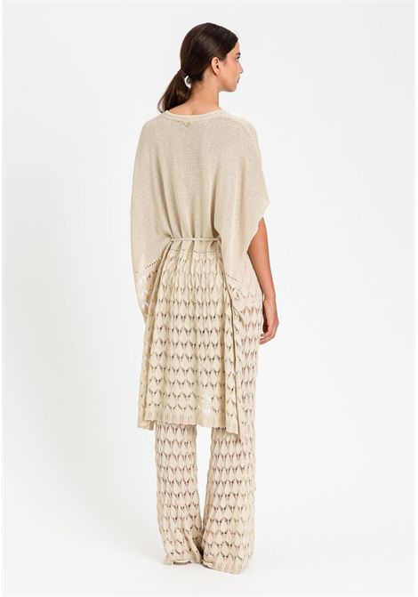 Cappa in maglia traforata con coulisse TWINSET | 261LM3ADD00140