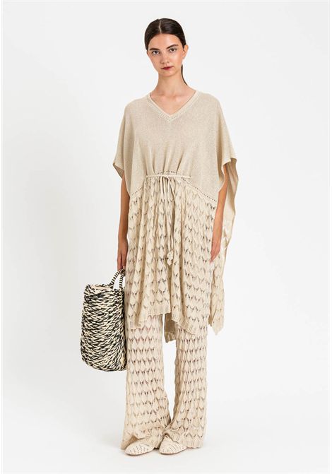 Cappa in maglia traforata con coulisse TWINSET | 261LM3ADD00140