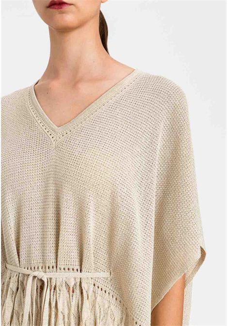 Cappa in maglia traforata con coulisse TWINSET | 261LM3ADD00140