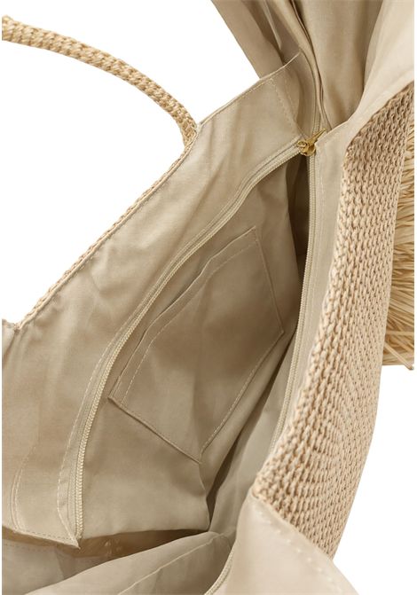 Borsa shopper intrecciata con frange laterali TWINSET | 261LM8ABB00193