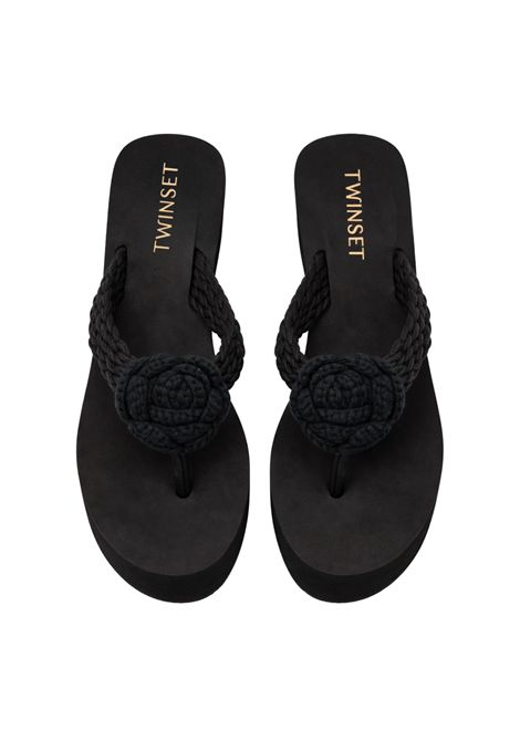 Ciabatte platform con dettaglio intrecciato TWINSET | 261LMT01000006