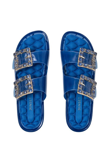 Sandali flat con maxi fibbie gioiello TWINSET | 261LMT01200838