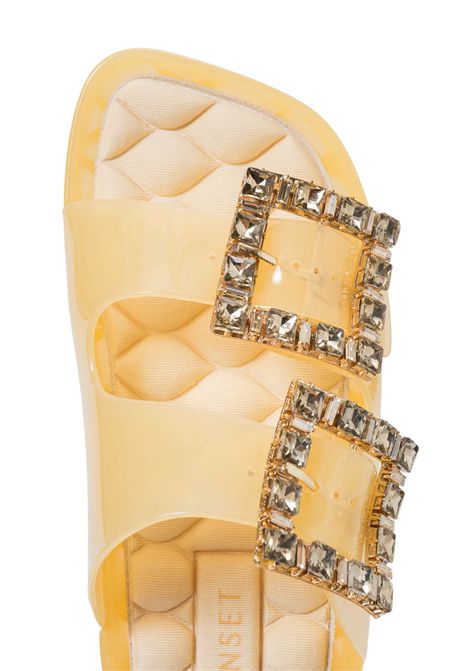 Sandali flat con maxi fibbie gioiello TWINSET | 261LMT01213415