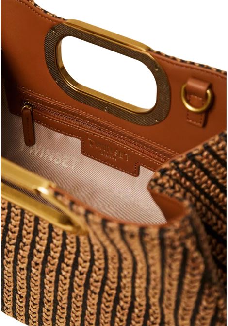 Maxi clutch in paglia jacquard bicolore TWINSET | 261TB750006228