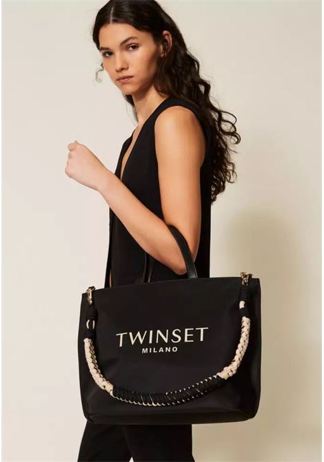 Borsa shopper con logo TWINSET | 261TB752000006