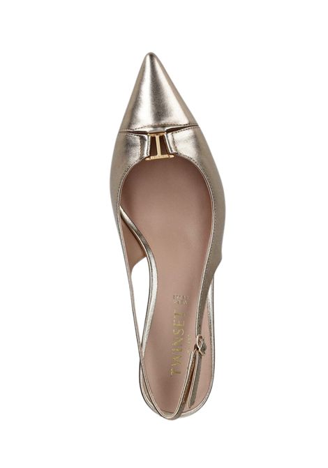 Décolleté sling back in pelle TWINSET | 261TCP03410363