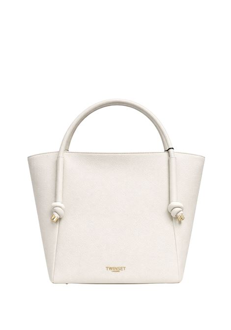 Borsa Tote Grande in Eco-pelle con Logo TWINSET | 261TD802000282