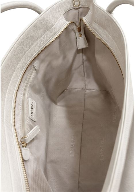 Borsa Tote Grande in Eco-pelle con Logo TWINSET | 261TD802000282