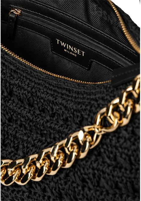 Borsa Hobo Liliane Grande in Rafia Crochet TWINSET | 261TD808000006