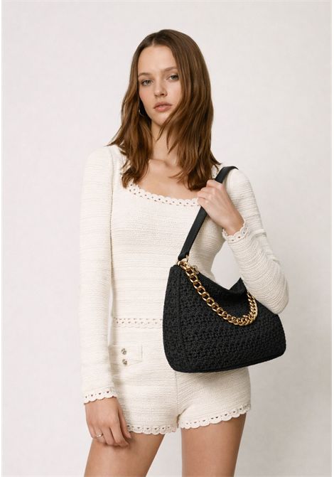 Borsa Hobo Liliane Grande in Rafia Crochet TWINSET | 261TD808000006