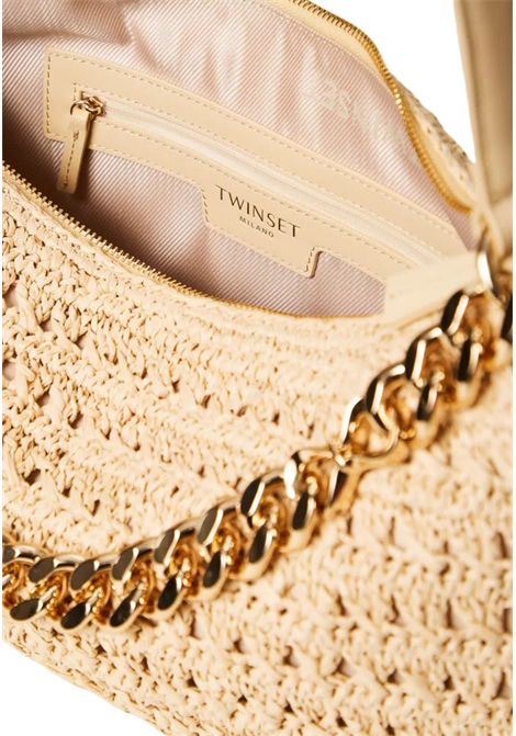 Borsa Hobo Liliane Grande in Rafia Crochet TWINSET | 261TD808000193