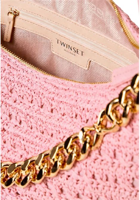 Borsa Hobo Liliane Grande in Rafia Crochet TWINSET | 261TD808011945