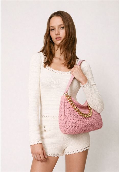 Borsa Hobo Liliane Grande in Rafia Crochet TWINSET | 261TD808011945