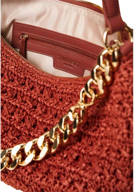 Borsa Hobo Liliane Grande in Rafia Crochet TWINSET | 261TD808013332
