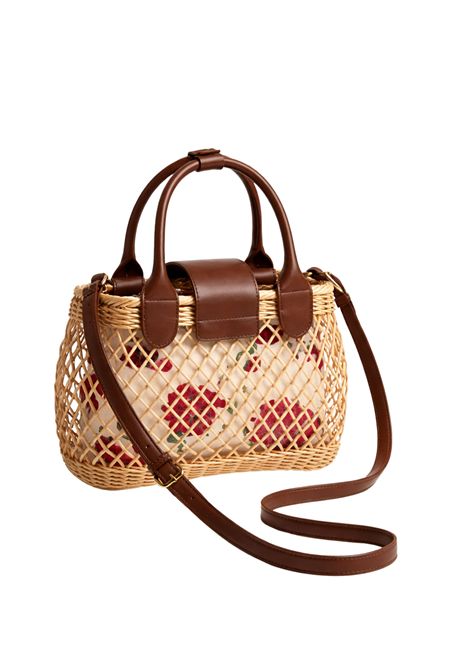 Borsa a tracolla in vimini con pochette TWINSET | 261TD825211617