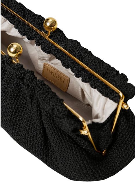 Borsa clutch in rafia con charm ciliegie TWINSET | 261TD828000006