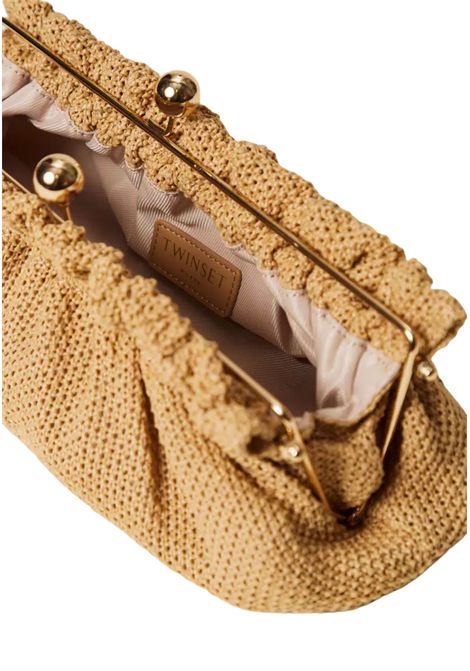Borsa clutch in rafia con charm ciliegie TWINSET | 261TD828000193
