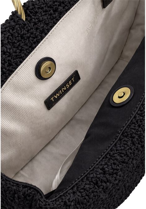 Borsa a mano in carta tessile intrecciata con charms in ottone TWINSET | 261TD832000006