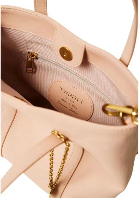 Borsa shopper in pelle con charm TWINSET | 261TD840113144