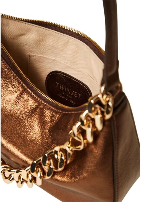 Borsa 'Liliane' media in pelle laminata TWINSET | 261TD841000061