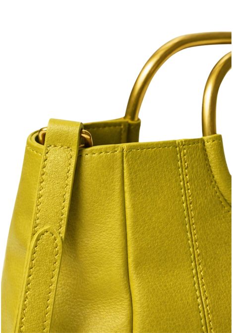 Borsa shopper in pelle con manici in metallo TWINSET | 261TD845112117