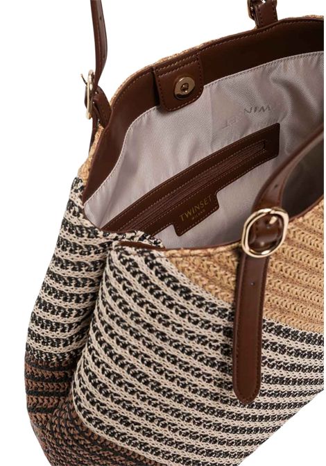 Borsa in tessuto intrecciato design estivo elegante TWINSET | 261TD850013504