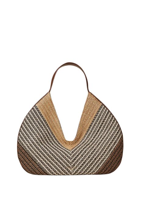 Borsa Hobo Jacquard in Rafia Multicolor TWINSET | 261TD850113504
