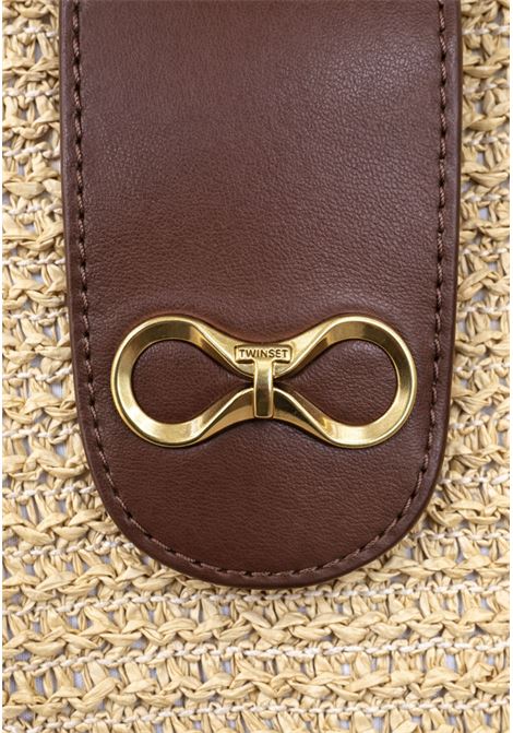 Borsa a spalla intrecciata effetto rafia TWINSET | 261TD851011617